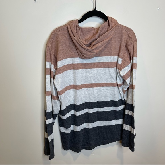 PXexpressions Striped Pullover Hoodie Sweatshirt light Weight Long Sleeve - Picture 6 of 6